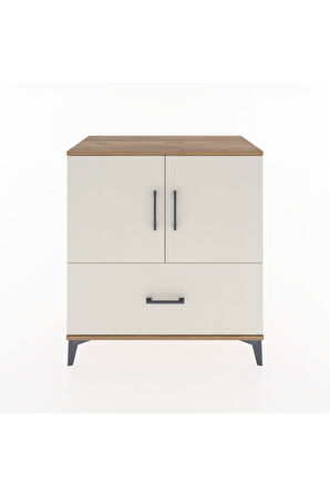 Hyperion Şifonyer Tek Raflı Tek Çekmeceli 2 Kapaklı 88x44x96 Çam-Aytaşı