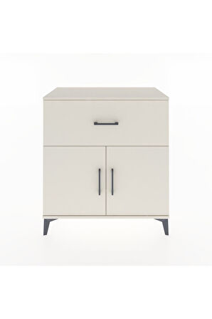 Hyperion Şifonyer 2 Raflı Tek Çekmeceli 2 Kapaklı 88x44x96 Aytaşı-Aytaşı