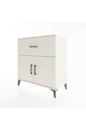 Hyperion Şifonyer Tek Raflı Tek Çekmeceli 2 Kapaklı 88x44x96 Aytaşı-Aytaşı