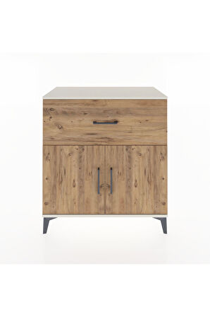 Hyperion Şifonyer Tek Raflı Tek Çekmeceli 2 Kapaklı 88x44x96 Aytaşı-Çam