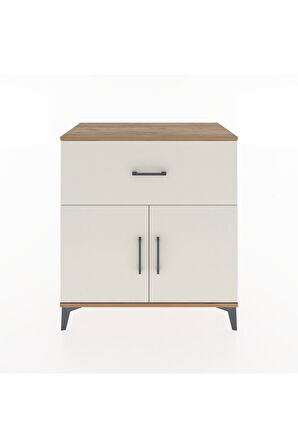 Hyperion Şifonyer Tek Raflı Tek Çekmeceli 2 Kapaklı 88x44x96 Çam-Aytaşı