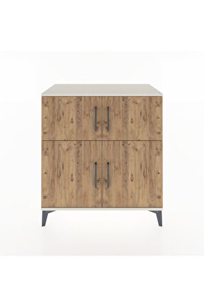 Hyperion Şifonyer 4 Raflı 4 Kapaklı 88x44x96 Aytaşı-Çam