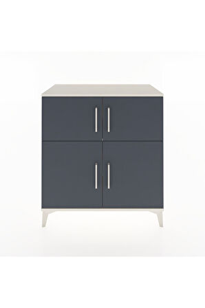 Hyperion Şifonyer 3 Raflı 4 Kapaklı 88x44x96 Aytaşı-Antrasit