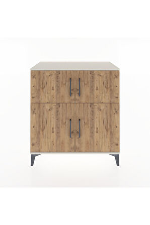 Hyperion Şifonyer 3 Raflı 4 Kapaklı 88x44x96 Aytaşı-Çam