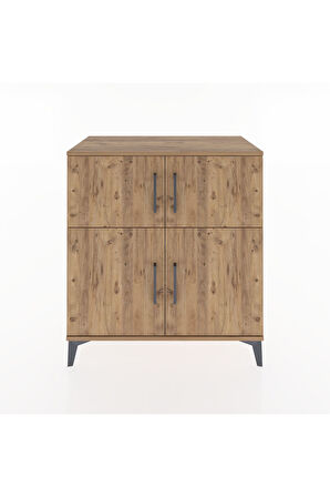 Hyperion Şifonyer 3 Raflı 4 Kapaklı 88x44x96 Çam-Çam