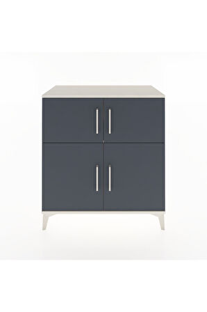 Hyperion Şifonyer 2 Raflı 4 Kapaklı 88x44x96 Aytaşı-Antrasit