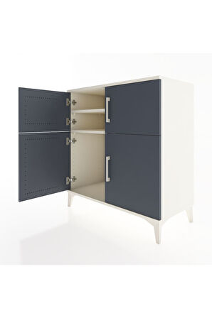 Hyperion Şifonyer 2 Raflı 4 Kapaklı 88x44x96 Aytaşı-Antrasit