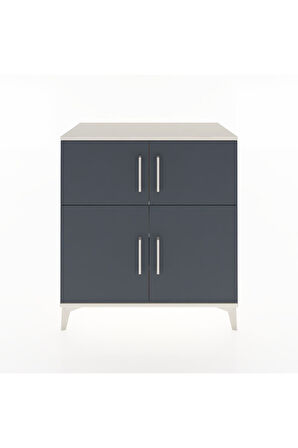 Hyperion Şifonyer 3 Raflı 4 Kapaklı 88x44x96 Aytaşı-Antrasit