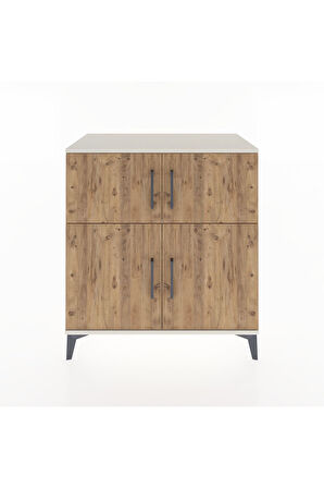 Hyperion Şifonyer 3 Raflı 4 Kapaklı 88x44x96 Aytaşı-Çam