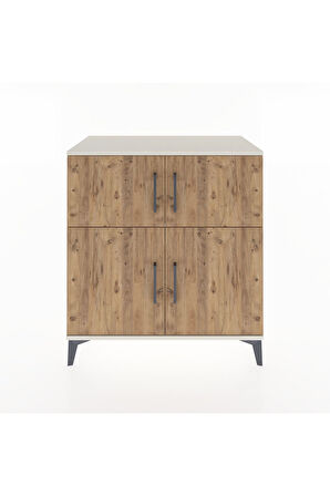 Hyperion Şifonyer 2 Raflı 4 Kapaklı 88x44x96 Aytaşı-Çam