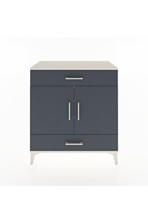 Hyperion Şifonyer 3 Raflı 2 Çekmeceli 2 Kapaklı 88x44x96 Aytaşı-Antrasit