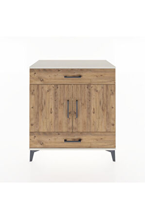 Hyperion Şifonyer 3 Raflı 2 Çekmeceli 2 Kapaklı 88x44x96 Aytaşı-Çam