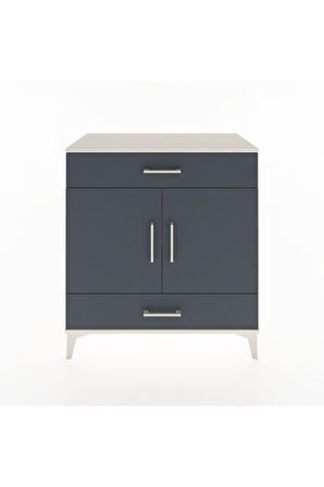 Hyperion Şifonyer 2 Raflı 2 Çekmeceli 2 Kapaklı 88x44x96 Aytaşı-Antrasit