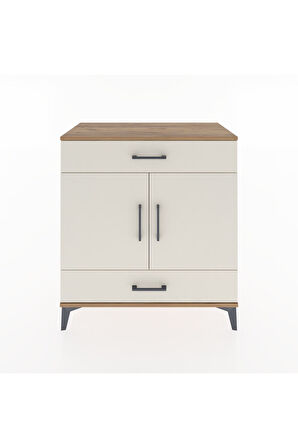 Hyperion Şifonyer 2 Raflı 2 Çekmeceli 2 Kapaklı 88x44x96 Çam-Aytaşı