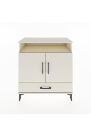 Hyperion Şifonyer 4 Raflı Tek Çekmeceli 2 Kapaklı 88x44x96 Aytaşı-Aytaşı