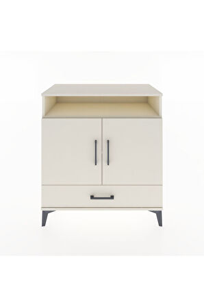 Hyperion Şifonyer 3 Raflı Tek Çekmeceli 2 Kapaklı 88x44x96 Aytaşı-Aytaşı