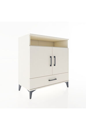 Hyperion Şifonyer 3 Raflı Tek Çekmeceli 2 Kapaklı 88x44x96 Aytaşı-Aytaşı