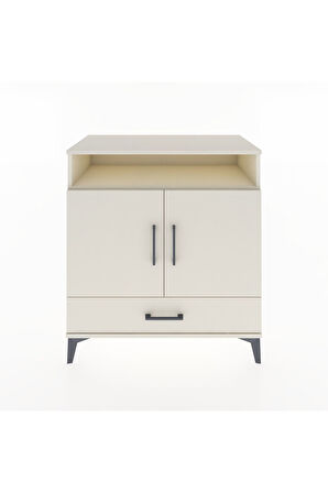 Hyperion Şifonyer 2 Raflı Tek Çekmeceli 2 Kapaklı 88x44x96 Aytaşı-Aytaşı