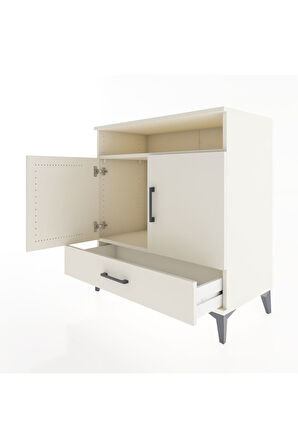 Hyperion Şifonyer 2 Raflı Tek Çekmeceli 2 Kapaklı 88x44x96 Aytaşı-Aytaşı