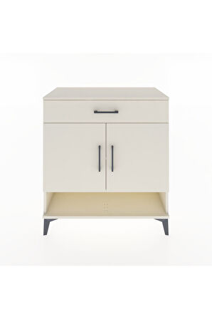 Hyperion Şifonyer 2 Raflı Tek Çekmeceli 2 Kapaklı 88x44x96 Aytaşı-Aytaşı