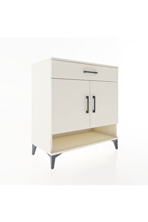 Hyperion Şifonyer 2 Raflı Tek Çekmeceli 2 Kapaklı 88x44x96 Aytaşı-Aytaşı