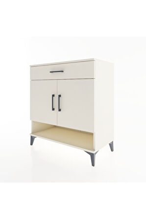 Hyperion Şifonyer 2 Raflı Tek Çekmeceli 2 Kapaklı 88x44x96 Aytaşı-Aytaşı