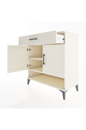 Hyperion Şifonyer 2 Raflı Tek Çekmeceli 2 Kapaklı 88x44x96 Aytaşı-Aytaşı