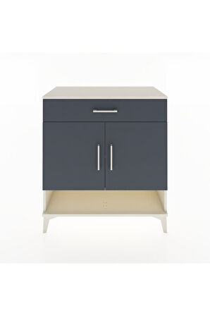 Hyperion Şifonyer 2 Raflı Tek Çekmeceli 2 Kapaklı 88x44x96 Aytaşı-Antrasit