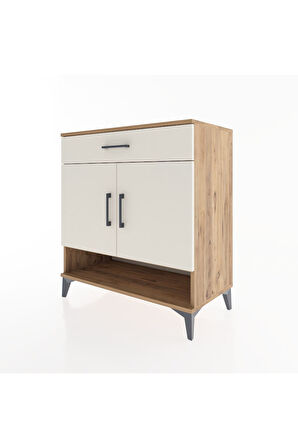 Hyperion Şifonyer 2 Raflı Tek Çekmeceli 2 Kapaklı 88x44x96 Çam-Aytaşı