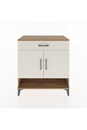 Hyperion Şifonyer Tek Raflı Tek Çekmeceli 2 Kapaklı 88x44x96 Çam-Aytaşı