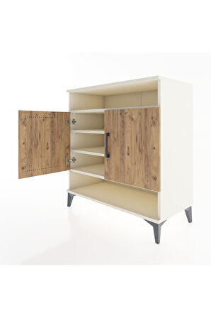 Hyperion Şifonyer 4 Raflı 2 Kapaklı 88x44x96 Aytaşı-Çam