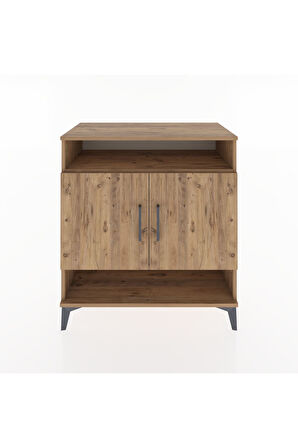 Hyperion Şifonyer 4 Raflı 2 Kapaklı 88x44x96 Çam-Çam