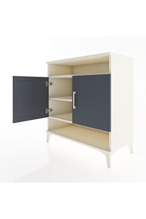 Hyperion Şifonyer 3 Raflı 2 Kapaklı 88x44x96 Aytaşı-Antrasit