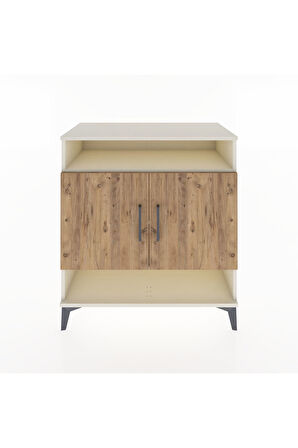 Hyperion Şifonyer 3 Raflı 2 Kapaklı 88x44x96 Aytaşı-Çam