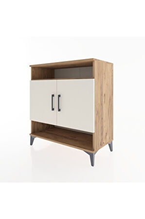 Hyperion Şifonyer 3 Raflı 2 Kapaklı 88x44x96 Çam-Aytaşı