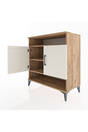 Hyperion Şifonyer 3 Raflı 2 Kapaklı 88x44x96 Çam-Aytaşı