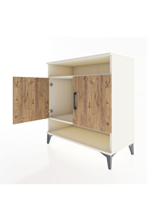 Hyperion Şifonyer 2 Raflı 2 Kapaklı 88x44x96 Aytaşı-Çam