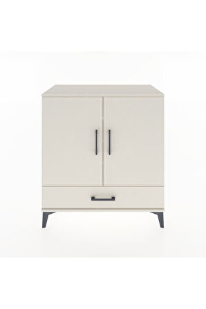 Hyperion Şifonyer 4 Raflı Tek Çekmeceli 2 Kapaklı 88x44x96 Aytaşı-Aytaşı