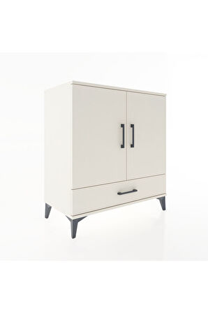 Hyperion Şifonyer 4 Raflı Tek Çekmeceli 2 Kapaklı 88x44x96 Aytaşı-Aytaşı