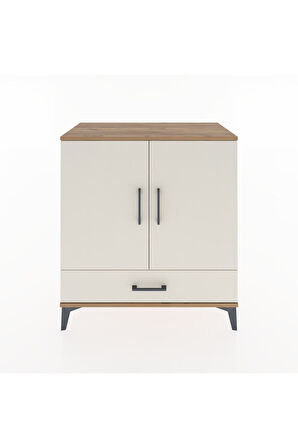 Hyperion Şifonyer 4 Raflı Tek Çekmeceli 2 Kapaklı 88x44x96 Çam-Aytaşı