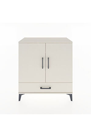 Hyperion Şifonyer 3 Raflı Tek Çekmeceli 2 Kapaklı 88x44x96 Aytaşı-Aytaşı