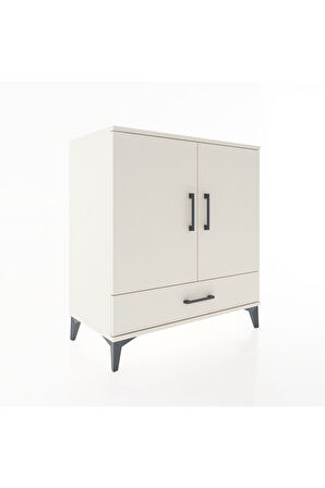 Hyperion Şifonyer 3 Raflı Tek Çekmeceli 2 Kapaklı 88x44x96 Aytaşı-Aytaşı