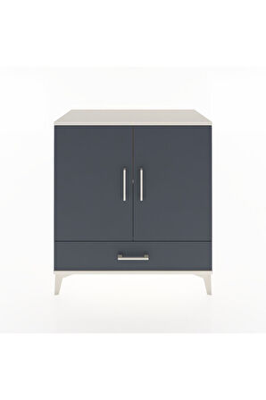 Hyperion Şifonyer 2 Raflı Tek Çekmeceli 2 Kapaklı 88x44x96 Aytaşı-Antrasit