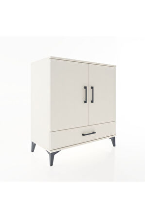 Hyperion Şifonyer Tek Raflı Tek Çekmeceli 2 Kapaklı 88x44x96 Aytaşı-Aytaşı