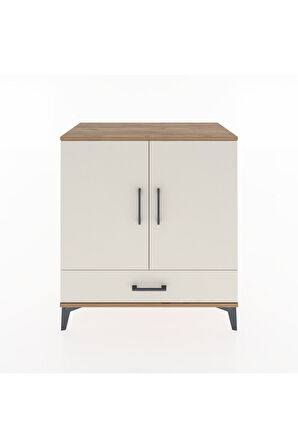 Hyperion Şifonyer Tek Raflı Tek Çekmeceli 2 Kapaklı 88x44x96 Çam-Aytaşı