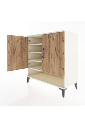 Hyperion Şifonyer 4 Raflı 2 Kapaklı 88x44x96 Aytaşı-Çam