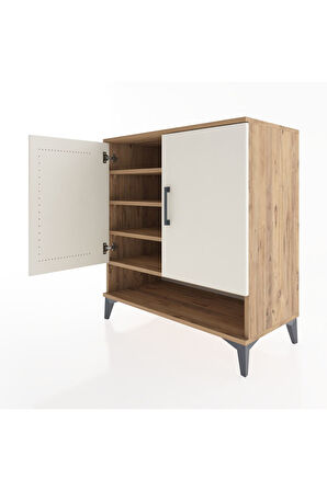 Hyperion Şifonyer 4 Raflı 2 Kapaklı 88x44x96 Çam-Aytaşı