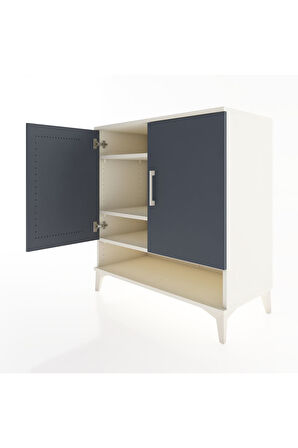 Hyperion Şifonyer 3 Raflı 2 Kapaklı 88x44x96 Aytaşı-Antrasit