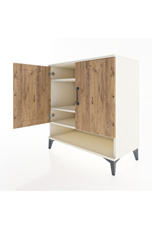 Hyperion Şifonyer 3 Raflı 2 Kapaklı 88x44x96 Aytaşı-Çam