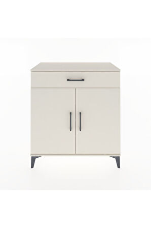 Hyperion Şifonyer 3 Raflı Tek Çekmeceli 2 Kapaklı 88x44x96 Aytaşı-Aytaşı